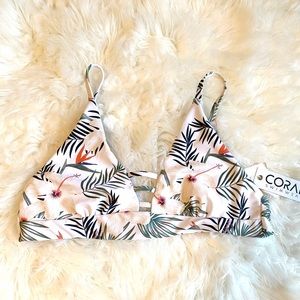 Coral Swimwear Bikini Top Adjustable Straps